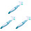 3Pcs Portable Turtle Shell Cleaning Brush Double-End Nylon Bristle 4