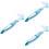 3Pcs Portable Turtle Shell Cleaning Brush Double-End Nylon Bristle 8