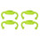 4Pcs Silicone Bottle Handles Soft Milk Light Green 4