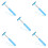 5Pcs Blue Car Rearview Mirror Wiper Tool Easy Install Multifunctional 8