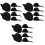 18Pcs Comfortable Black Chef Caps Restaurant Kitchen Supply 3
