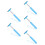 5Pcs Blue Car Rearview Mirror Wiper Tool Easy Install Multifunctional 4