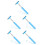5Pcs Blue Car Rearview Mirror Wiper Tool Easy Install Multifunctional 5