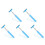 5Pcs Blue Car Rearview Mirror Wiper Tool Easy Install Multifunctional 10