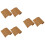 6 Pcs Coconut Palm Mat Bamboo Crawl 7