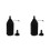 2Sets Black Plastic Small Storage Bottles with Lids for Easy Refill 9