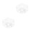 2Stk Transparentes Wachs Warmhalter Ersatzschale Mit 8