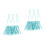 60Pcs Green Plastic Bobbin Clips for Sewing Thread Holder Reusable 4