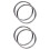 4Pcs Wing Chun Stainless Steel Rings Smooth Surface Durable Training 7