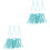 60Pcs Green Plastic Bobbin Clips for Sewing Thread Holder Reusable 3