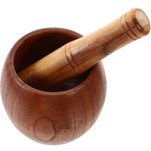 2Sets Ergonomische Knoflook Vijzel Met Wokkom