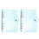 2St PVC Journal Binder in Sky- , Duurzame 6 Ring Planner Protector 7