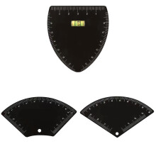 Eyebrow Mapping Tool Kit with Precision Measuring Ruler, Reusable Alloy Stencils, Symmetrical Brow Shaping, 3pcs