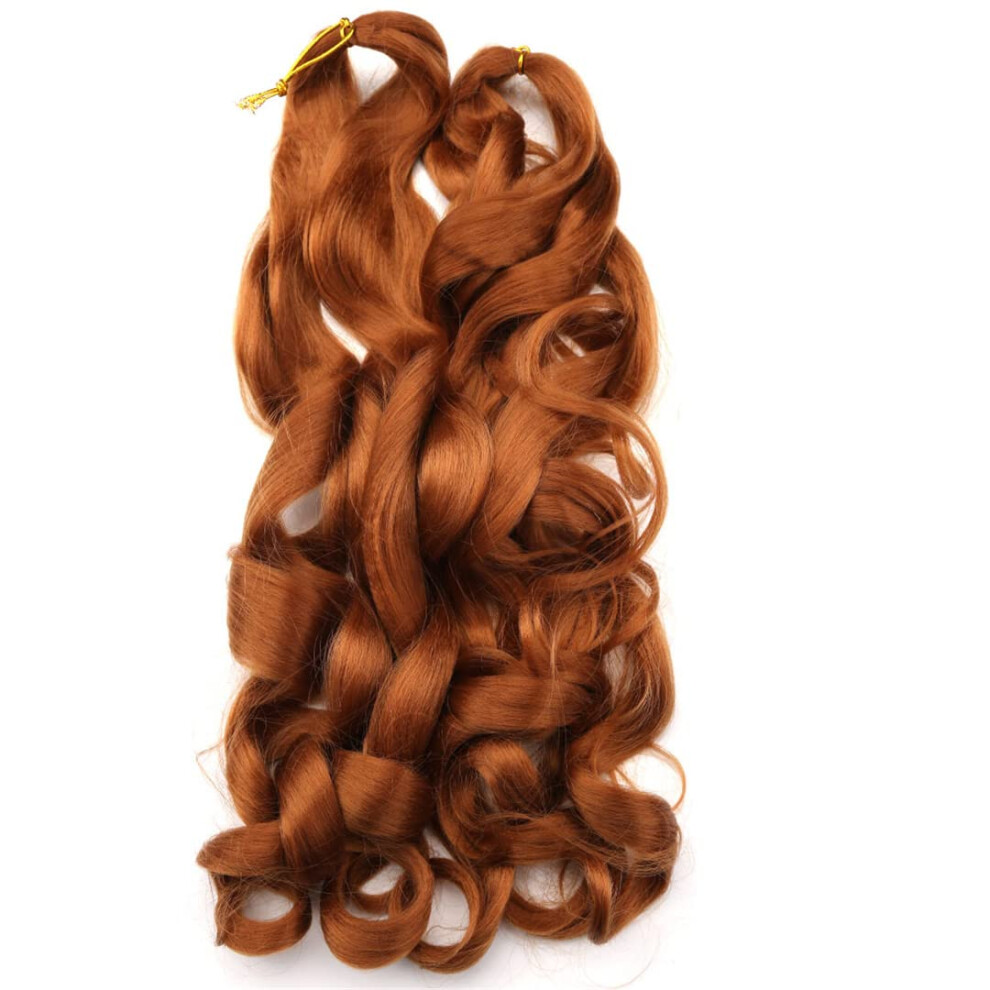 Crochet Hair Extensions Loose Wave Synthetic Braids Pre Looped 30