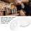9in Ceramic Soup Bowl with Lid, 1500ml, White, Large Size 10
