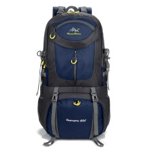 50L Hiking Backpack Navy Blue with Ergonomic Back Design and Durable Lightweight Fabric for Camping