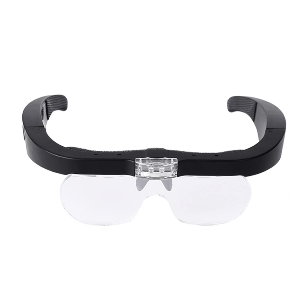 Light Usb Rechargeable Headband Magnifier With 1.5X5x Hands For Reading, Watch And