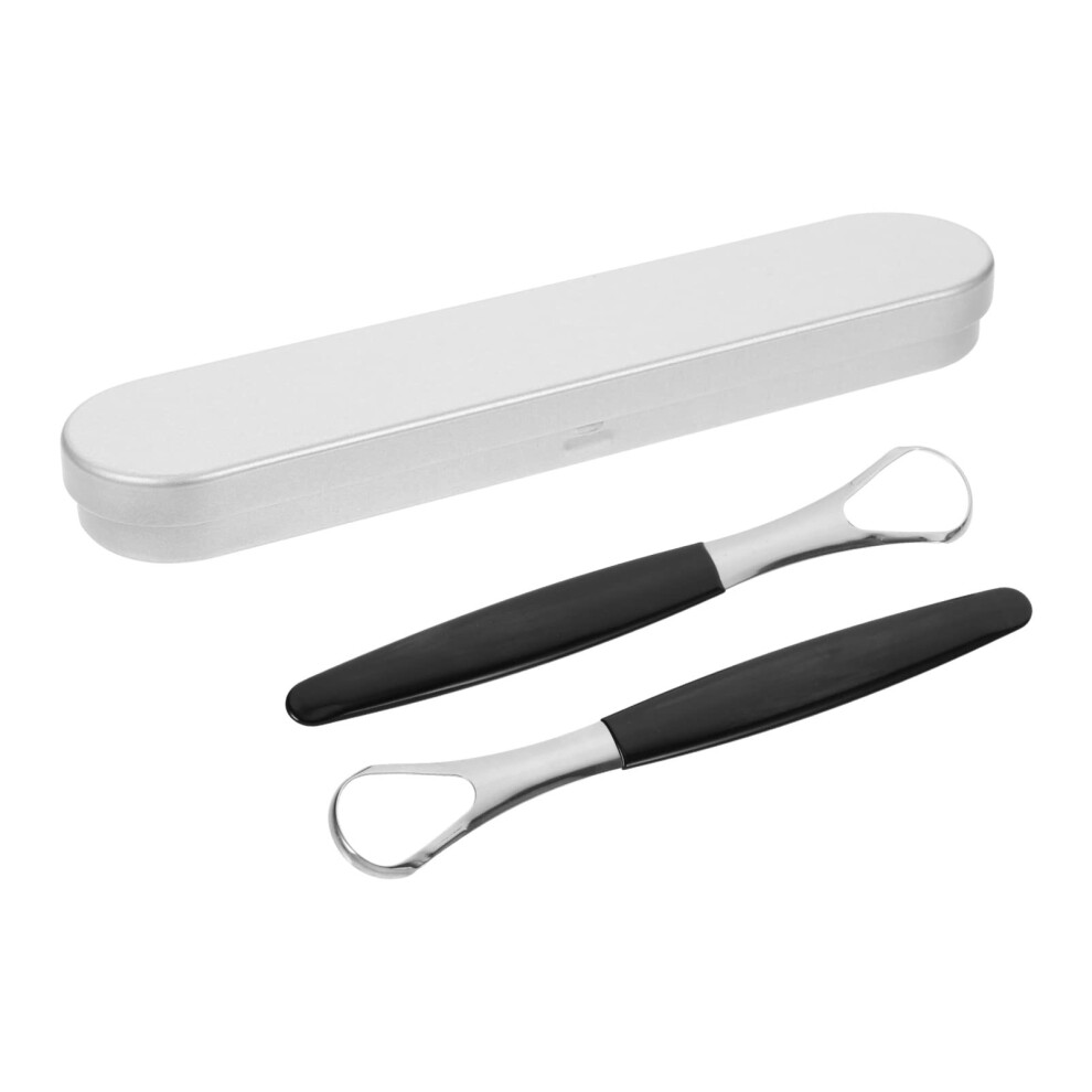 Stainless Steel Tongue Scraper for Bad Breath Removal, Compact and TravelFriendly Oral Cleaner
