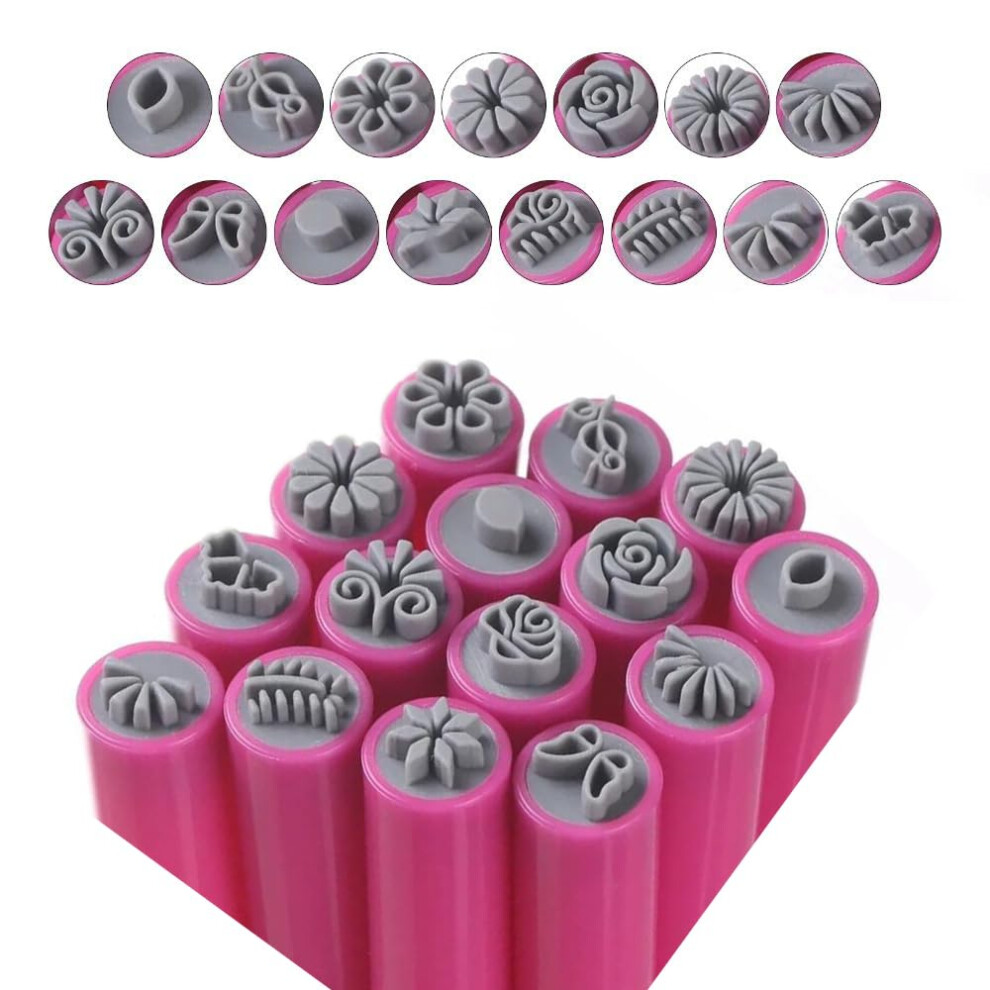 15pcs Nail Art Stamp Pen Set with Multiple Pattern Designs, Nail Stamper Tool for DIY Manicure