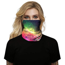 Starry Sky Neck Gaiter Face Scarf Breathable Dust Protection for Hiking Cycling Running