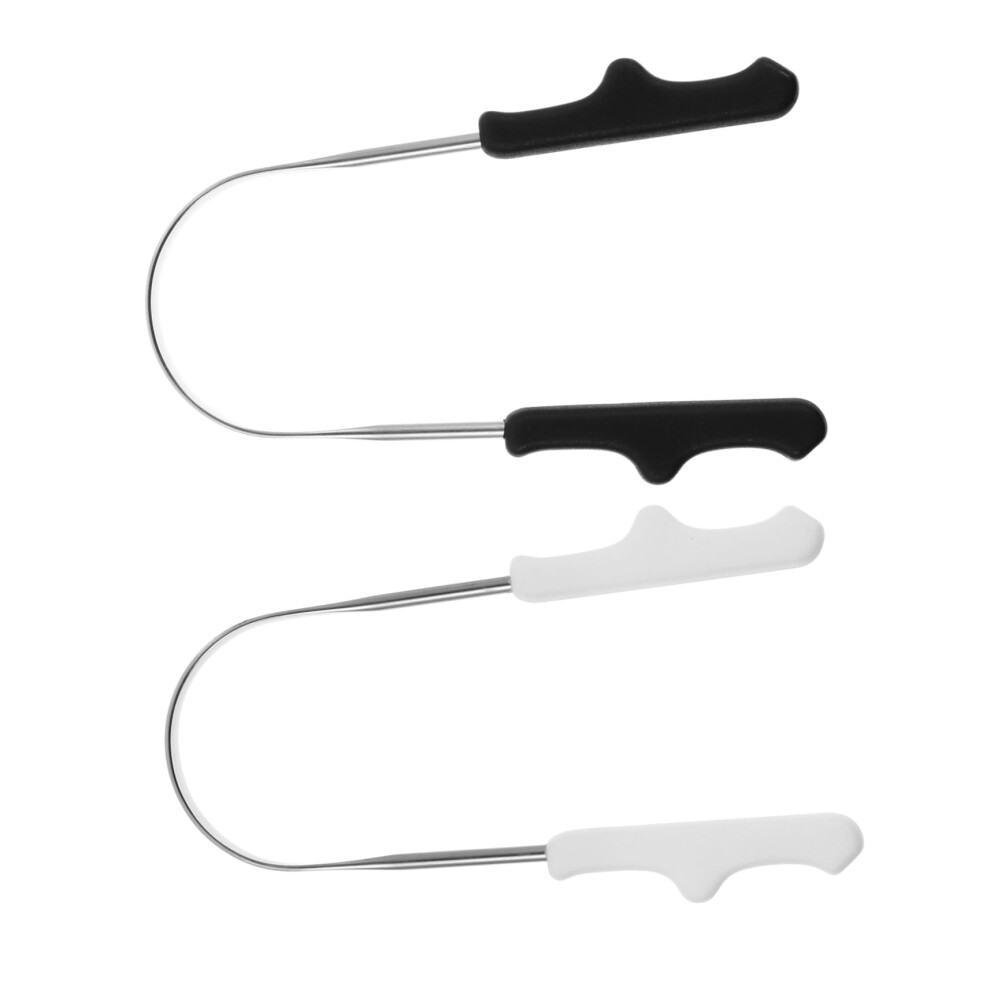 Ergonomic Stainless Steel Tongue Scraper for Adults Kids Infants Oral Hygiene Cleaner