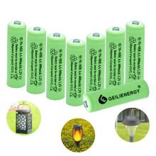 AA NiMH Rechargeable Batteries 600mAh 1.2V PreCharged for Solar Garden Lights Flashlights 8 Pack