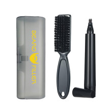 Waterproof Beard Filler Pen with 4Fork Precision Tip and Soft Brush for Natural Hairlike Strokes