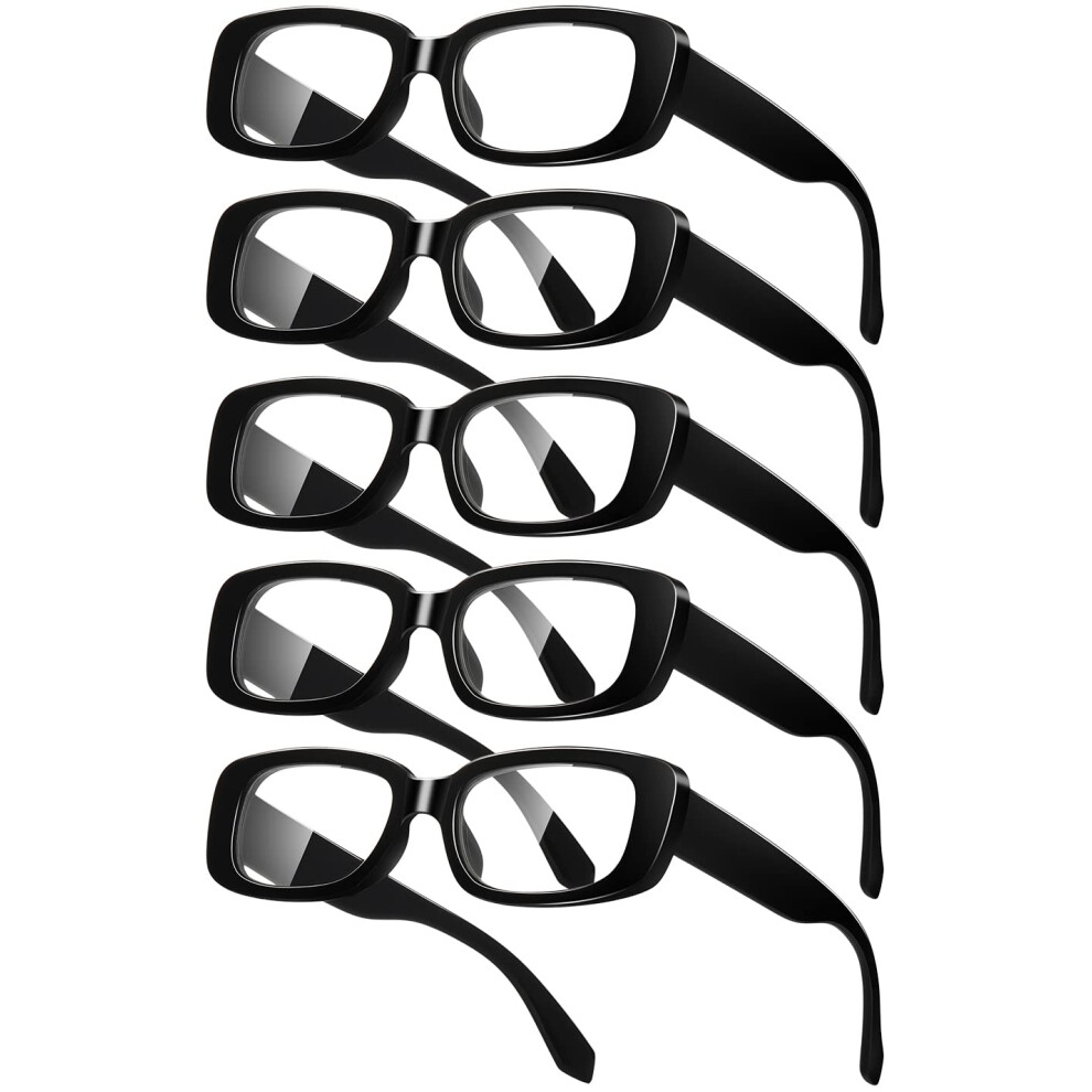 Blue/Light Blocking Reading Glasses Retro Square Frame Anti Glare Lenses Unisex Lightweight