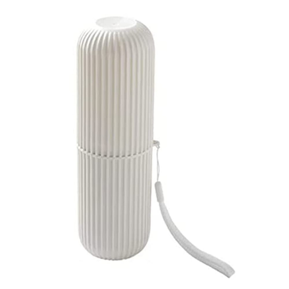 Travel Toothbrush Case with Hygienic 2 in 1 Cup Design for Toothpaste Storage and Business Trips