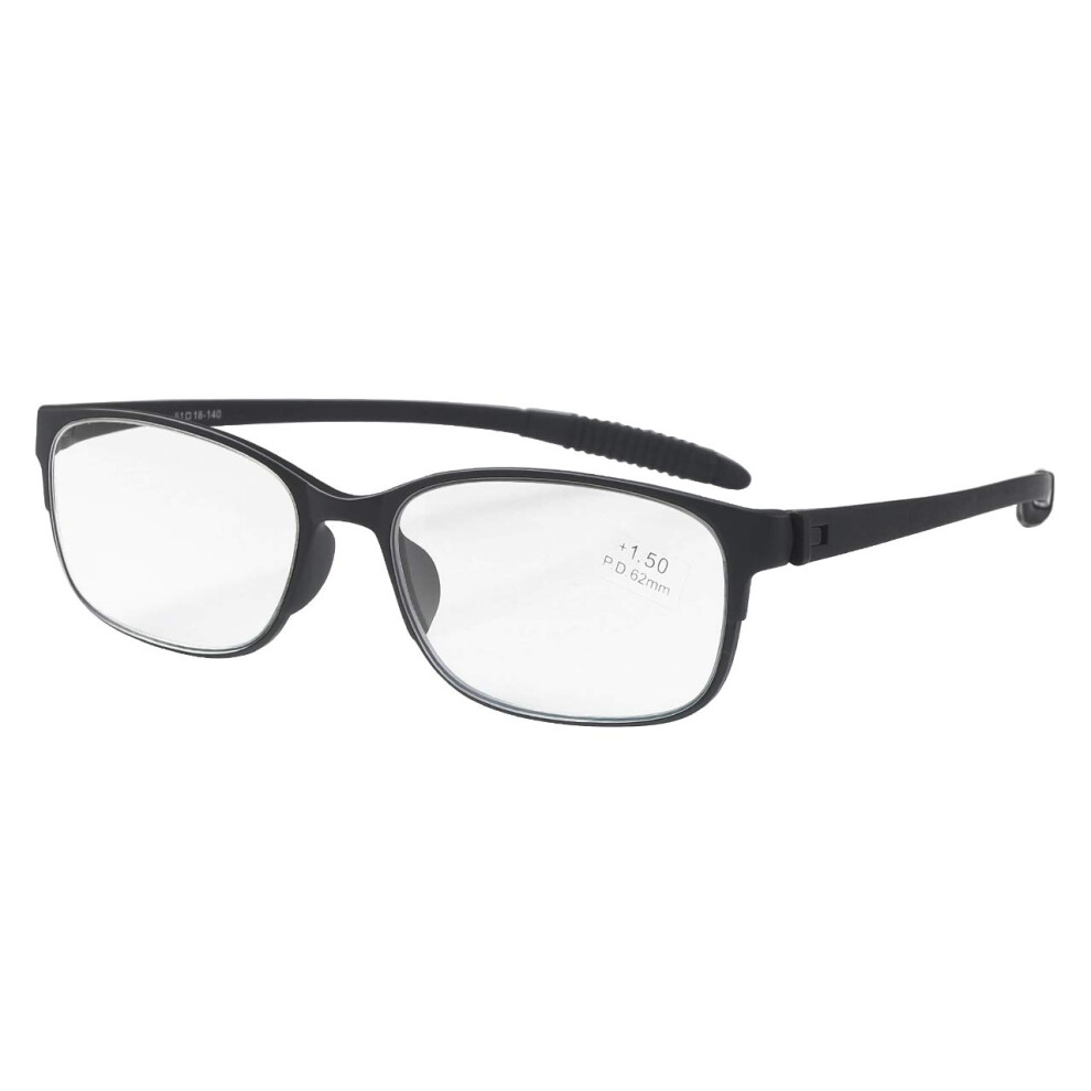 Blue/Light Blocking Reading Glasses +1.50 For Men And Women, Antiglare Lightweight Readers For Screen Use