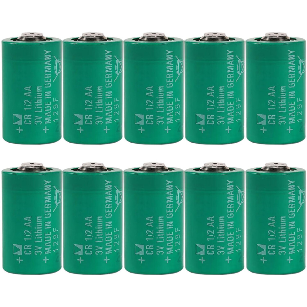 Cr1/2Aa 3V 950Mah Lithium Battery Pack Cr14250, Longlasting Power, 10 Pack For Suunto Favor 9113335837225