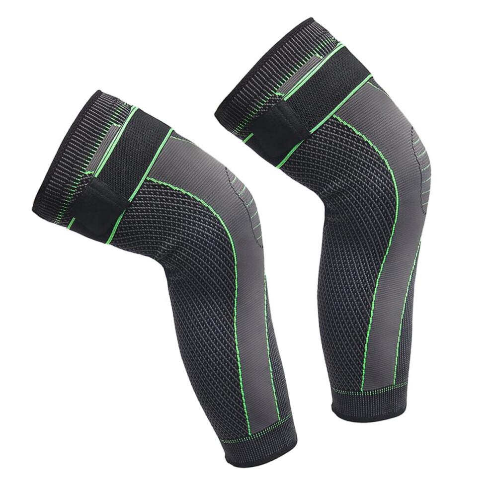 Knee Brace with Stable Hinged Support, Adjustable Fit, Breathable Pad for Men Sports Workouts