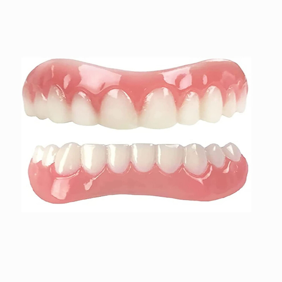 Instant Cosmetic Tooth Cover for Missing Teeth with Temporary Denture Filling Kit