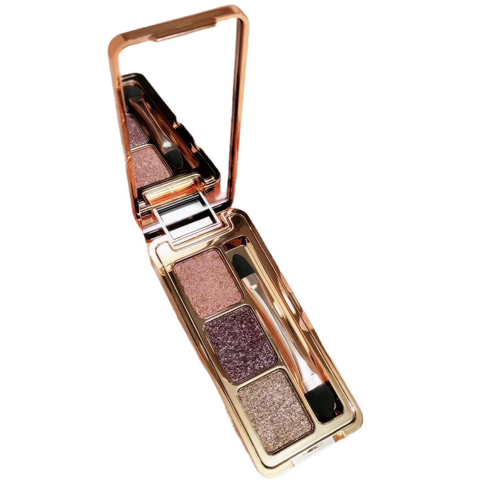 Glitter Eyeshadow Palette 3 Colors  Pigmented Waterproof Long Lasting Shimmer for Women Gifts