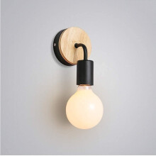 LED Wall Light Modern Black Bathroom Mirror Lamp, Waterproof 360 Rotatable Makeup Lighting