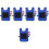 5Sets Interaktives Sticky Ball Mit Weste Für Kinder Blau 4