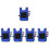 5Sets Interaktives Sticky Ball Mit Weste Für Kinder Blau 5