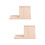 2Pièces Étagère À En Bois Beige Style Triangle 9