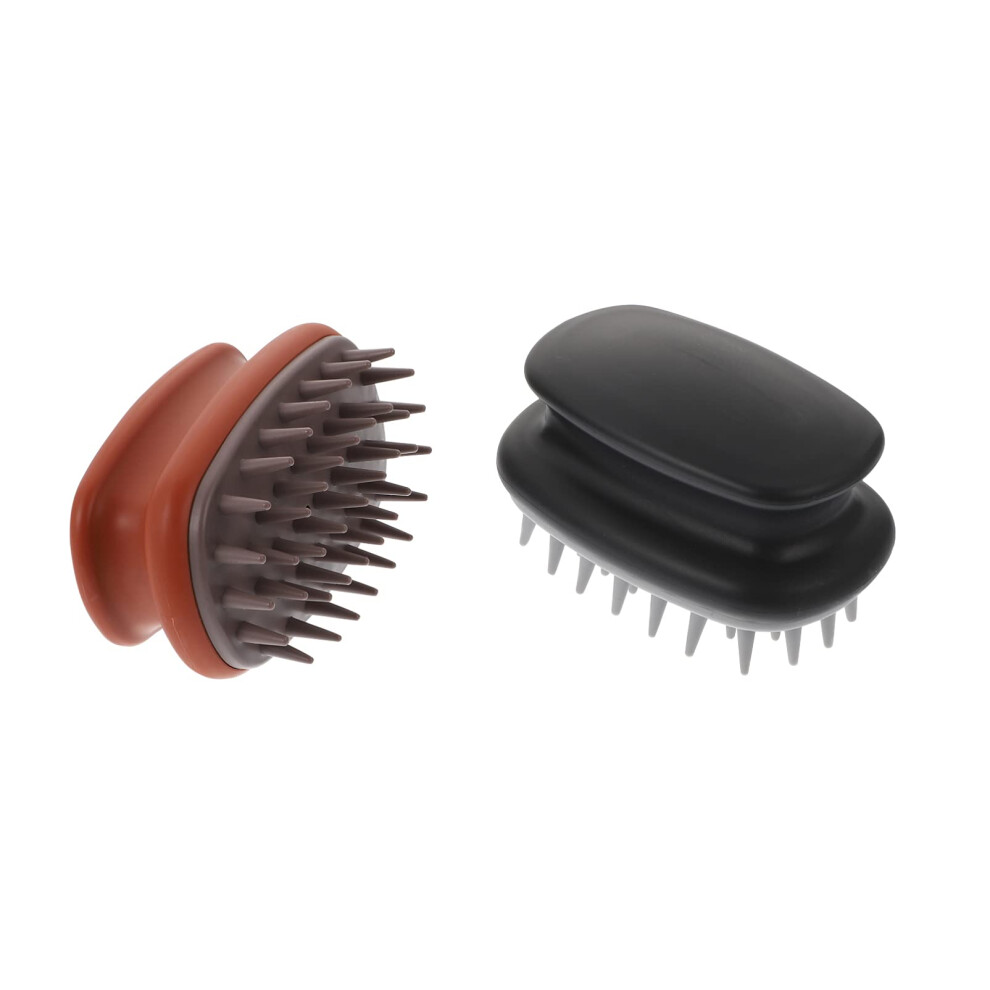 2pcs Scalp Massager Brush for Dandruff Removal and Hair Growth, Gentle Shampoo Scrubber