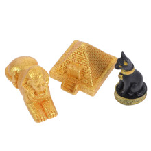 15Stk Ägypten Resin Figuren Pyramide Bastet Für Büro
