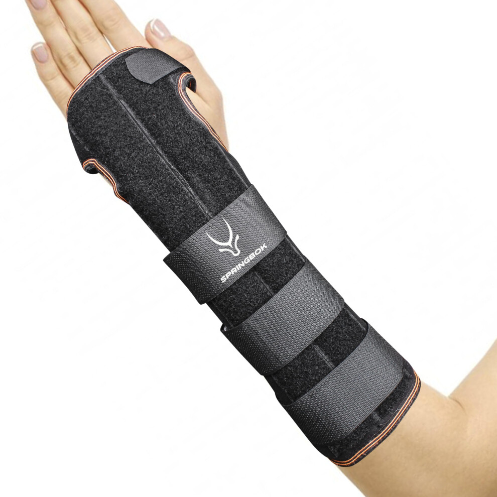 Wrist Brace with Metal Splint for Carpal Tunnel, Adjustable ThreeStrap Forearm Support for Men and Women