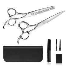 Professional Hair Cutting Scissors Set with Sharp Precision Blades and Ergonomic Design, 6.5 Inch