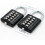 (As show, One size) 10 Digit Push Button Combination Padlock, 5 Digit Locking Mechanism,Blue (2 Black),2024 Ping 2