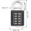 (As show, One size) 10 Digit Push Button Combination Padlock, 5 Digit Locking Mechanism,Blue (2 Black),2024 Ping 5