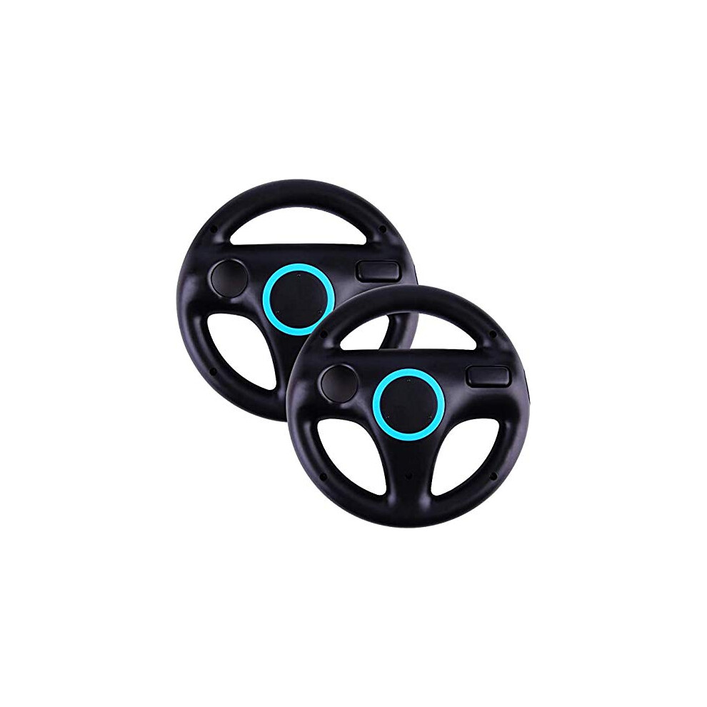 Racing Wheel Controller For Mario Kart Wii U, Ergonomic Grip, 2 Pack Black 9169991784267