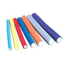 Hair Curling Rods 10 Inch Soft Flexible Foam Rollers 11/16 Inch Gray TwistFlex for Curls