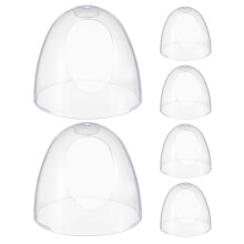6Pièces Couvercles Transparent Large Ouverture Pour