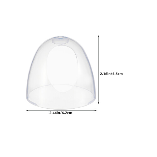 6Pièces Couvercles Transparent Large Ouverture Pour 1