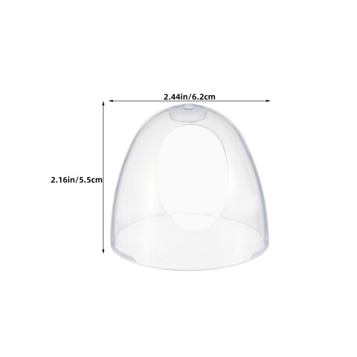 6Pièces Couvercles Transparent Large Ouverture Pour 2