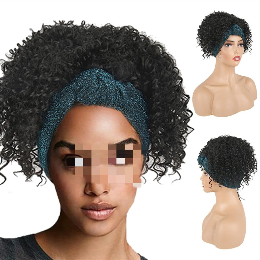 10 Inch Black Headband Wig for Women No Glue Installation Beginner Friendly Adjustable Fit